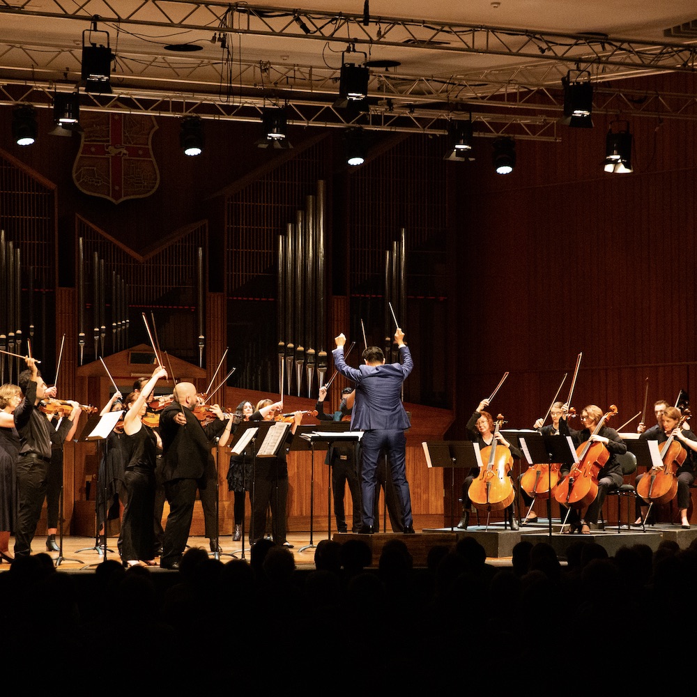 'The Composer is in the Room' concert. Wollongong Town Hall, 2021.